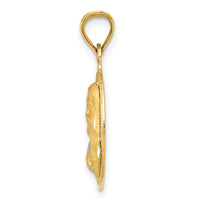 Load image into Gallery viewer, 14K w/Rose and White Rhodium D/C Sagrado Corazon Pendant
