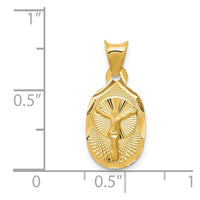 Load image into Gallery viewer, 14K Polished D/C Corpus Oval Pendant
