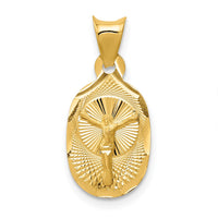 Load image into Gallery viewer, 14K Polished D/C Corpus Oval Pendant
