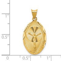 Load image into Gallery viewer, 14K Polished D/C Corpus Oval Pendant
