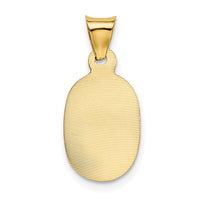 Load image into Gallery viewer, 14K w/Rose and White Rhodium D/C Corpus Oval Pendant
