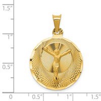 Load image into Gallery viewer, 14K Polished D/C Corpus Circle Pendant
