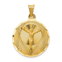 Load image into Gallery viewer, 14K Polished D/C Corpus Circle Pendant
