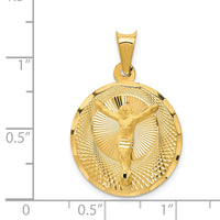 Load image into Gallery viewer, 14K Polished D/C Corpus Circle Pendant
