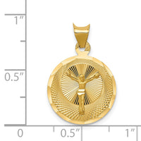 Load image into Gallery viewer, 14K Polished D/C Corpus Circle Pendant
