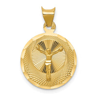 Load image into Gallery viewer, 14K Polished D/C Corpus Circle Pendant
