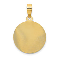 Load image into Gallery viewer, 14K Polished D/C Lady Of Guadalupe Circle Pendant
