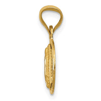 Load image into Gallery viewer, 14K Polished D/C Lady Of Guadalupe Circle Pendant
