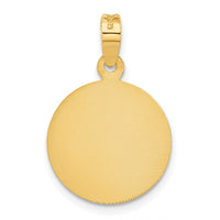 Load image into Gallery viewer, 14K Polished D/C Lady Of Guadalupe Circle Pendant
