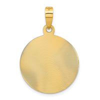 Load image into Gallery viewer, 14K Polished D/C Lady Of Guadalupe Circle Pendant
