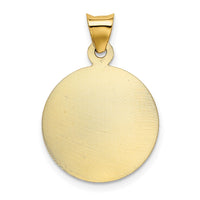 Load image into Gallery viewer, 14K w/Rhodium Polished D/C Lady Of Guadalupe Circle Pendant
