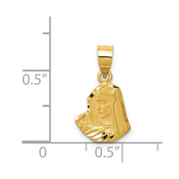 Load image into Gallery viewer, 14K Satin D/C Mary Pendant
