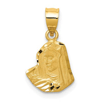 Load image into Gallery viewer, 14K Satin D/C Mary Pendant
