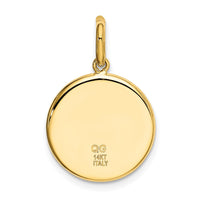 Load image into Gallery viewer, 14K Polished And Satin St Christopher Medal Pendant
