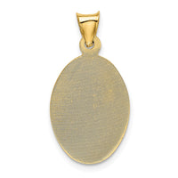 Load image into Gallery viewer, 14K w/Rose and White Rhodium D/C  Baptism Oval Pendant
