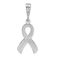 Load image into Gallery viewer, 14k White Gold Awareness Pendant
