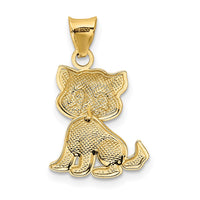 Load image into Gallery viewer, 14k Polished Moveable Cat Pendant
