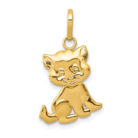 Load image into Gallery viewer, 14k Polished Moveable Cat Pendant
