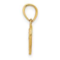 Load image into Gallery viewer, 14k Diamond-cut Lattice Heart Pendant
