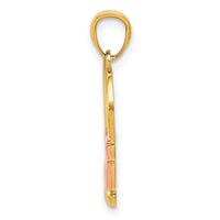 Load image into Gallery viewer, 14K Two-tone Polished Infinity Heart Pendant
