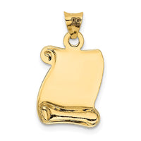 Load image into Gallery viewer, 14k Polished/Textured I LOVE YOU Pendant
