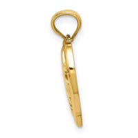 Load image into Gallery viewer, 14k Polished MOM and Heart In Heart Pendant
