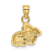 Load image into Gallery viewer, 14k Polished Rabbit Pendant
