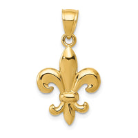 Load image into Gallery viewer, 14k Polished Fleur de Lis Pendant
