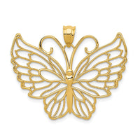 Load image into Gallery viewer, 14k Polished Butterfly Pendant
