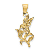 Load image into Gallery viewer, 14k Polished Hummingbird w/Flower Pendant
