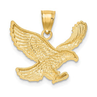 Load image into Gallery viewer, 14k Diamond-cut Eagle Pendant
