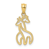 Load image into Gallery viewer, 14K Polished Interlocking Giraffes Pendant
