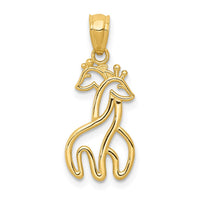 Load image into Gallery viewer, 14K Polished Interlocking Giraffes Pendant
