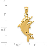 Load image into Gallery viewer, 14k Dolphin Pair Pendant
