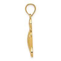 Load image into Gallery viewer, 14k Polished Filigree Sea Turtle Pendant
