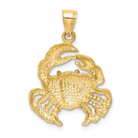 Load image into Gallery viewer, 14k Polished Crab Pendant
