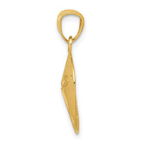 Load image into Gallery viewer, 14k Satin Diamond-cut Sand Dollar Pendant
