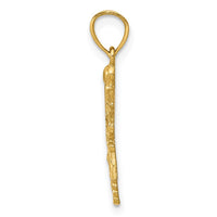 Load image into Gallery viewer, 14k Diamond-cut RN Pendant
