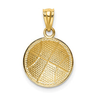Load image into Gallery viewer, 14K Satin and Polished Basketball Pendant
