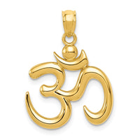 Load image into Gallery viewer, 14k Polished Om Symbol Pendant
