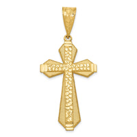 Load image into Gallery viewer, 14k Diamond-cut Center Cross Pendant
