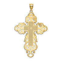 Load image into Gallery viewer, 14k Polished Fancy Cross Pendant

