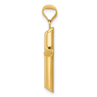 Load image into Gallery viewer, 14k Polished Tube Cross Pendant

