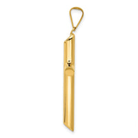 Load image into Gallery viewer, 14k Polished Tube Cross Pendant
