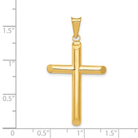Load image into Gallery viewer, 14k Polished Tube Cross Pendant
