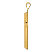 Load image into Gallery viewer, 14k Polished Tube Cross Pendant
