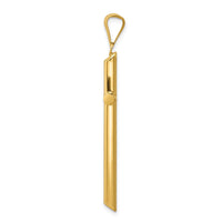 Load image into Gallery viewer, 14k Polished Tube Cross Pendant

