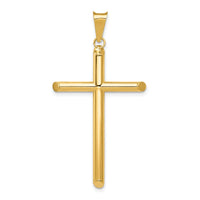 Load image into Gallery viewer, 14k Polished Tube Cross Pendant
