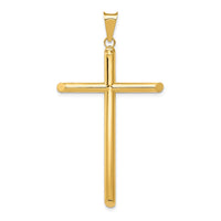 Load image into Gallery viewer, 14k Polished Tube Cross Pendant
