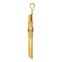 Load image into Gallery viewer, 14K Polished w/Center Wrap Tube Cross Pendant

